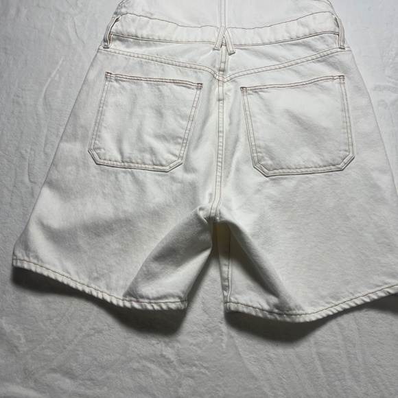 NWT SLVRLAKE + Net Sustain Organic Denim Overalls In Natural White - Picture 7 of 11